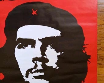 Vintage Subway Size Poster Che Guevara Political Military Leader