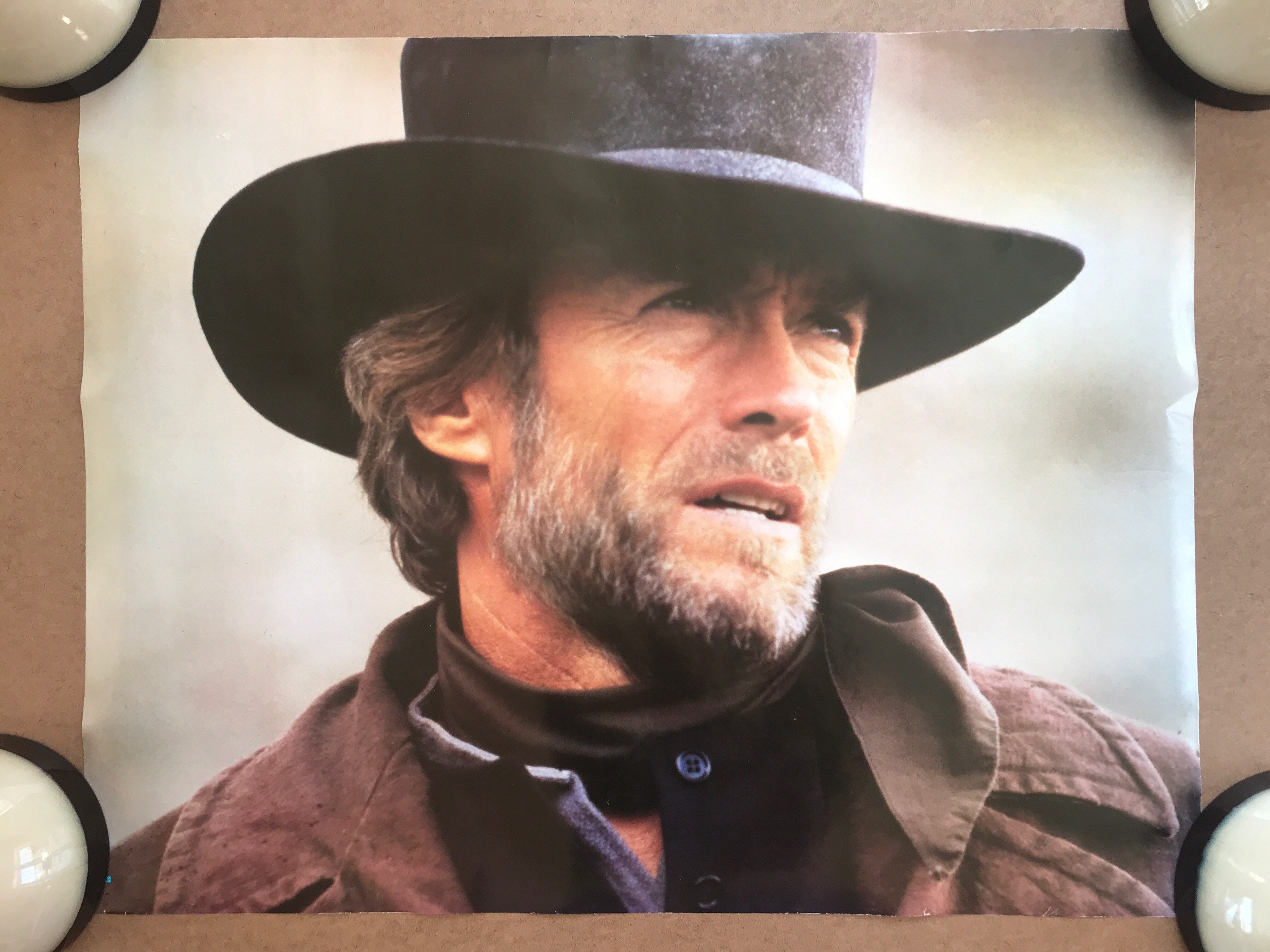 Vintage Original 1970s 1980s Clint Eastwood Cowboy Hat Poster Etsy