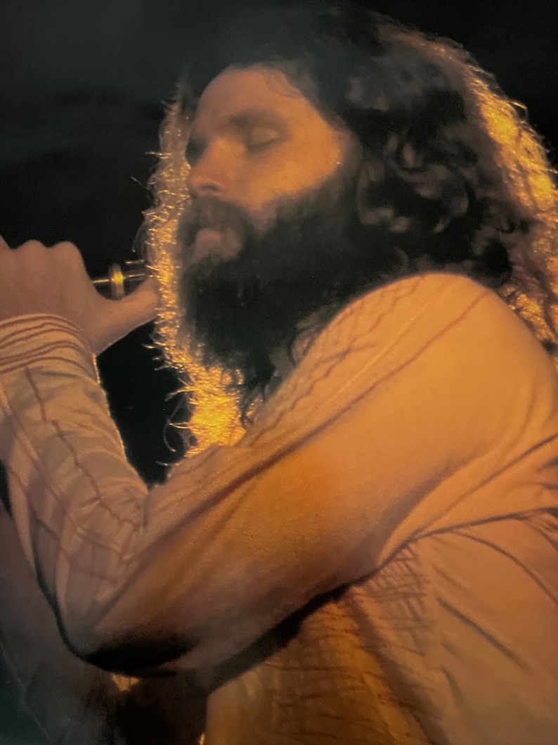 Jim Morrison Beard the Doors 1970s Vintage Music Poster Etsy