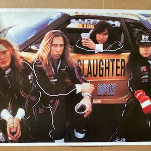 Vintage cartel matanza MTV taxi NYC 1990 recuerdos musicales