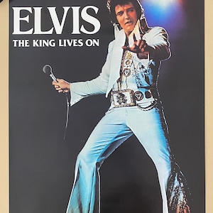 ヴィンテージポスター エルヴィス・プレスリー ザ・キング ライブオン