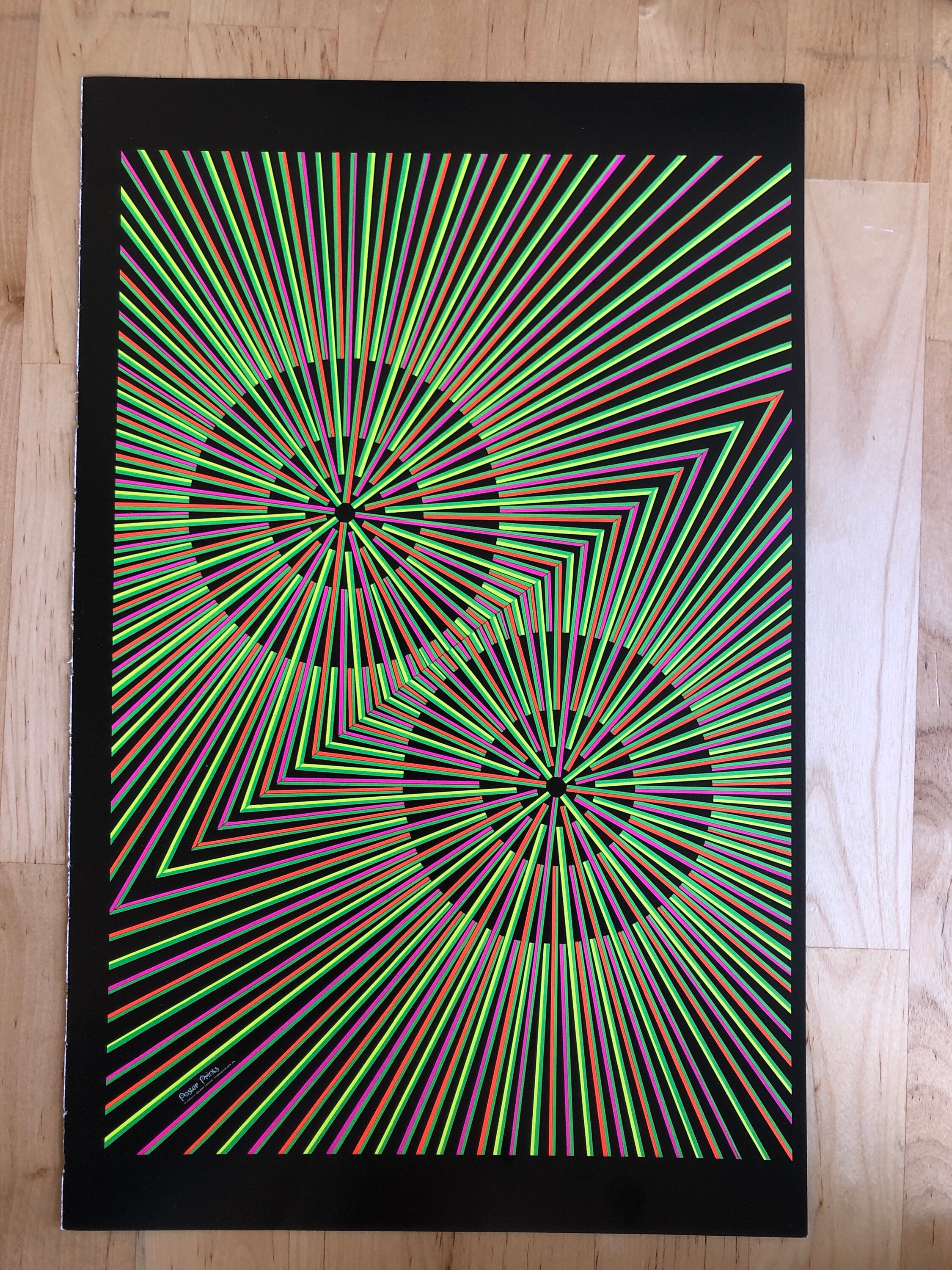 Jimmy Hendrix Untitled Blacklight Poster Pin-up Print Double Sided