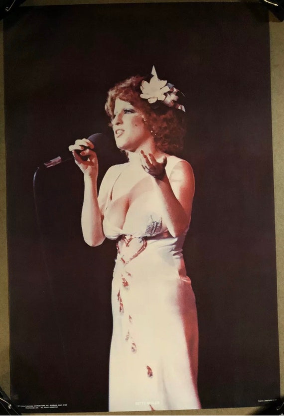 Bette Midler Vintage Poster Music Memorabilia Pinup 1973 Original Headshop  1970s - Etsy
