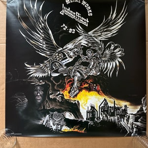 Judas Priest cartel vintage metal funciona 1993 música rock heavy metal