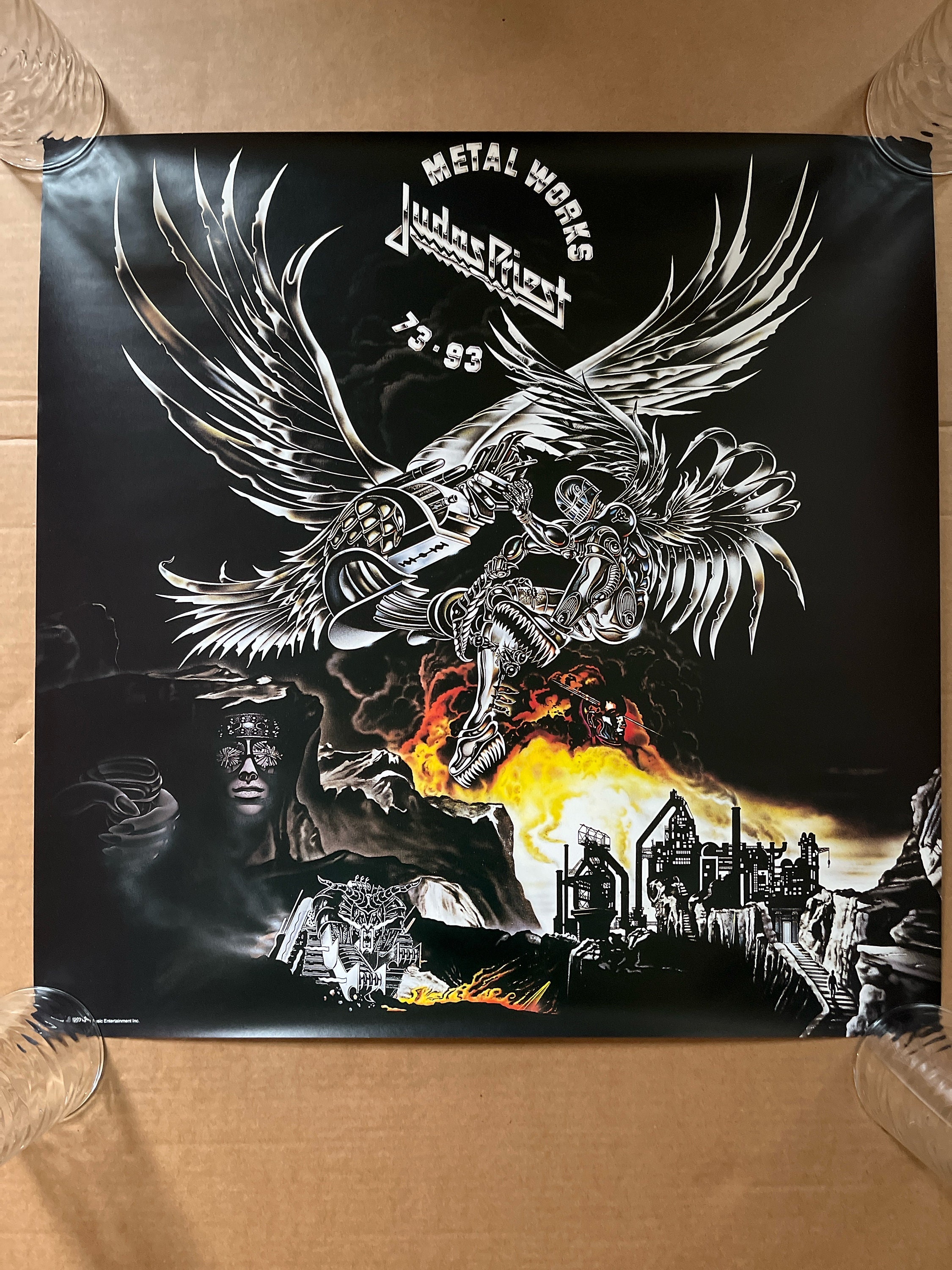 Judas Priest Vintage Poster Metal Works 1993 Heavy Metal Rock