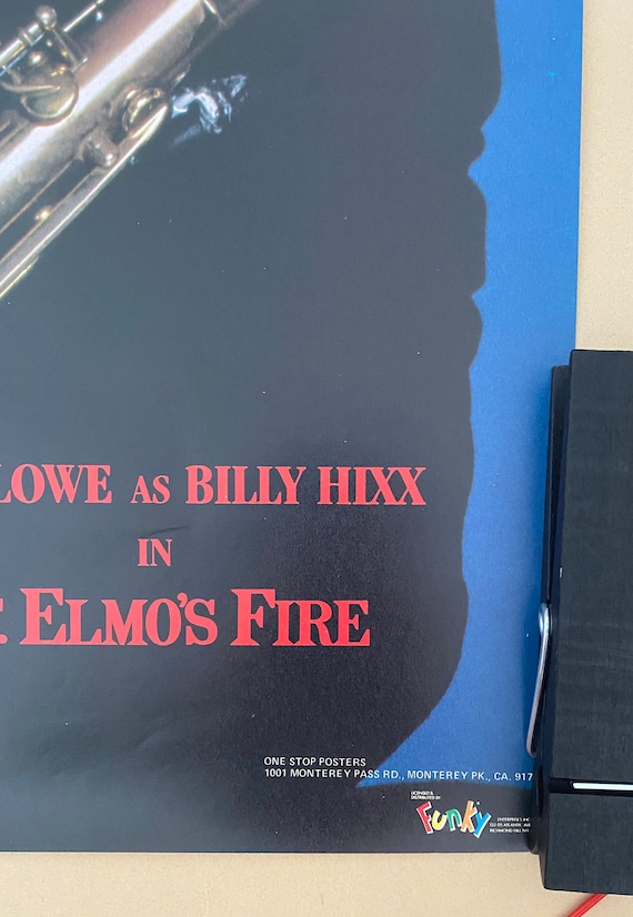 Vintage Movie Poster Rob Lowe St. Elmo's Fire Billy Hixx - Etsy