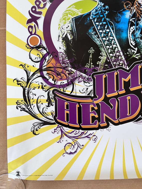Jimi Hendrix Experience Poster Psychedelic Purple Haze Swirl 2008