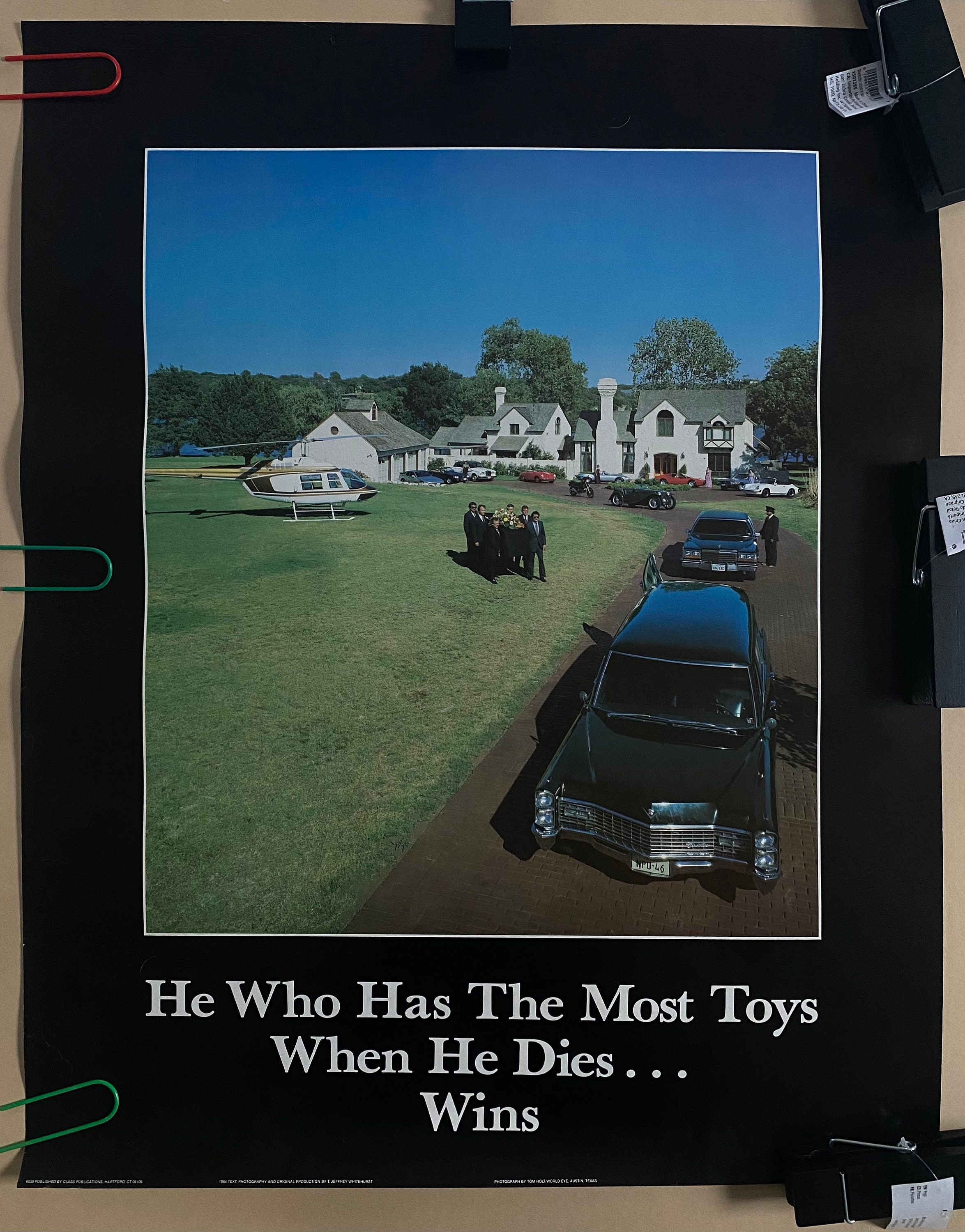 Vintage poster He with the Most Toys Wins Head shop Poster | Etsy