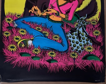 Vintage Poster Little Opium Annie Original Blacklight Petagno 1972