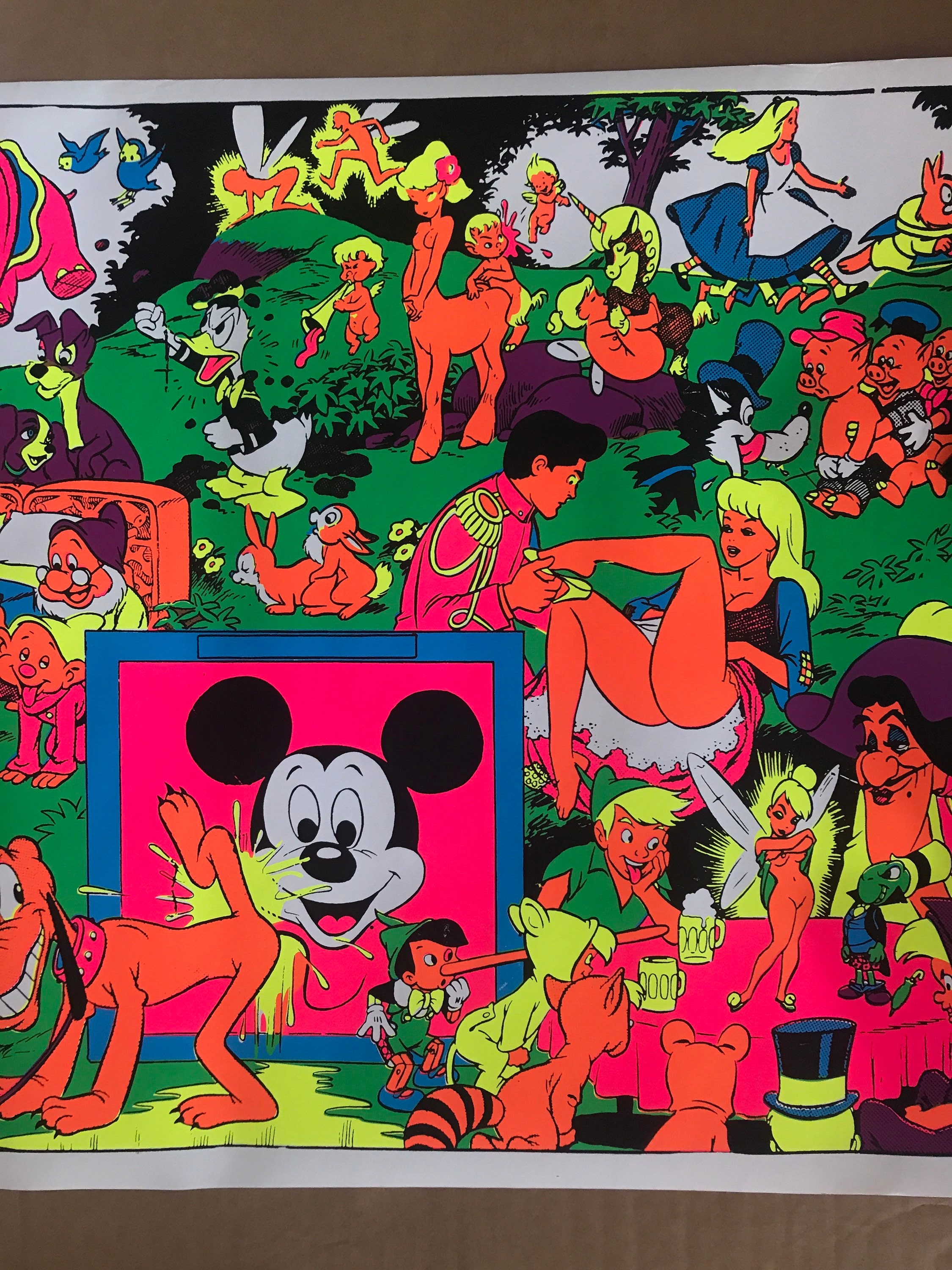 ディズニー ポスター ミッキーミニー！ヴィンテージアート