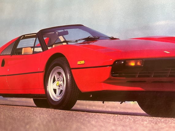 ヴィンテージオリジナル 1983 フェラーリ 308 GTSI ポスター