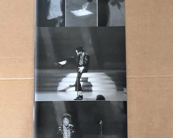 Michael Jackson vintage poster photo collage Grammy moonwalk 1980s