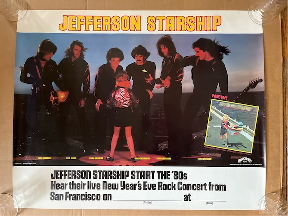 Jefferson Starship Vintage Poster Music Memorabilia Promo 1979 - Etsy