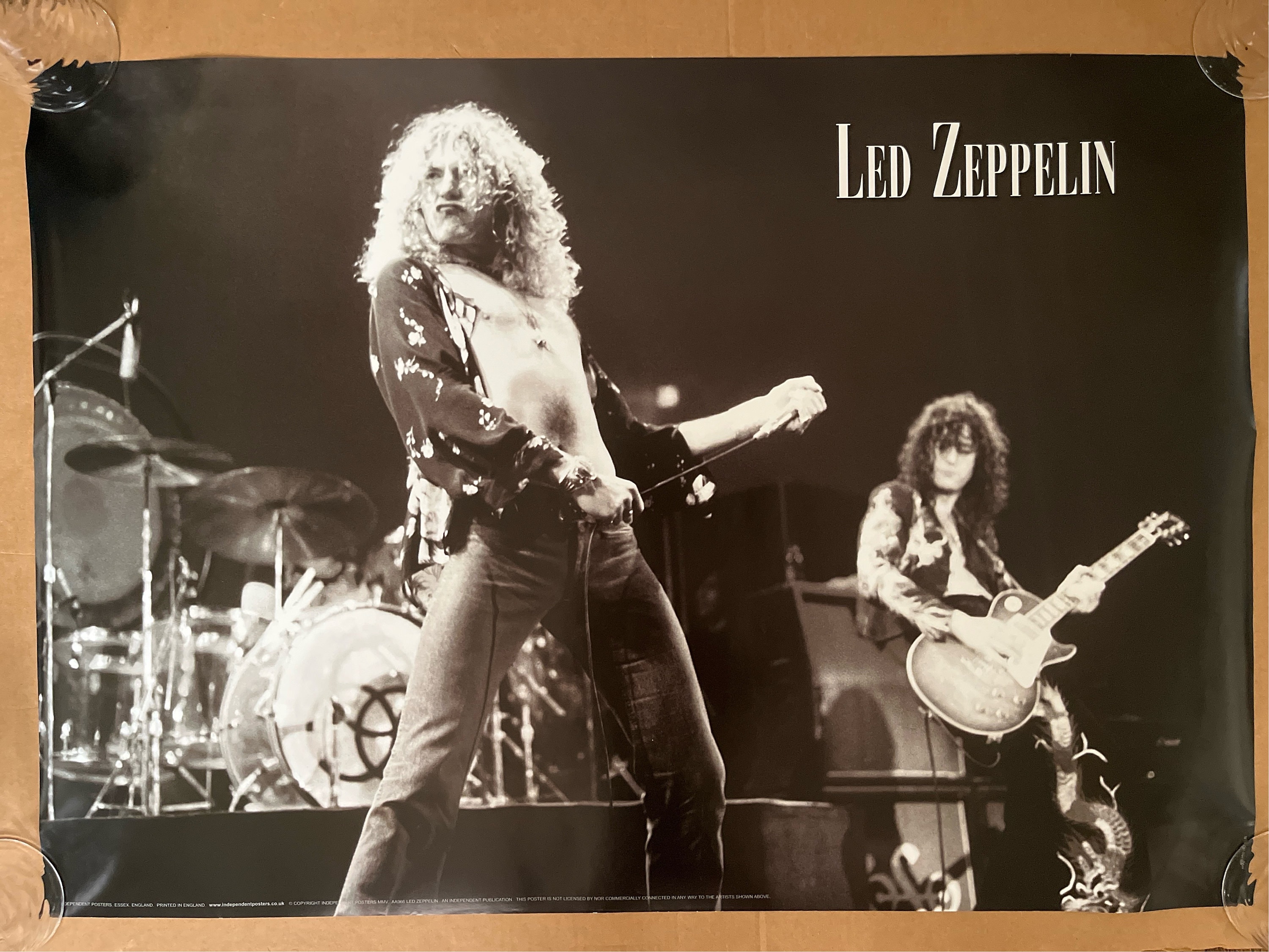 Led Zeppelin Poster Vintage Style Print Music Memorabilia Jimmy 