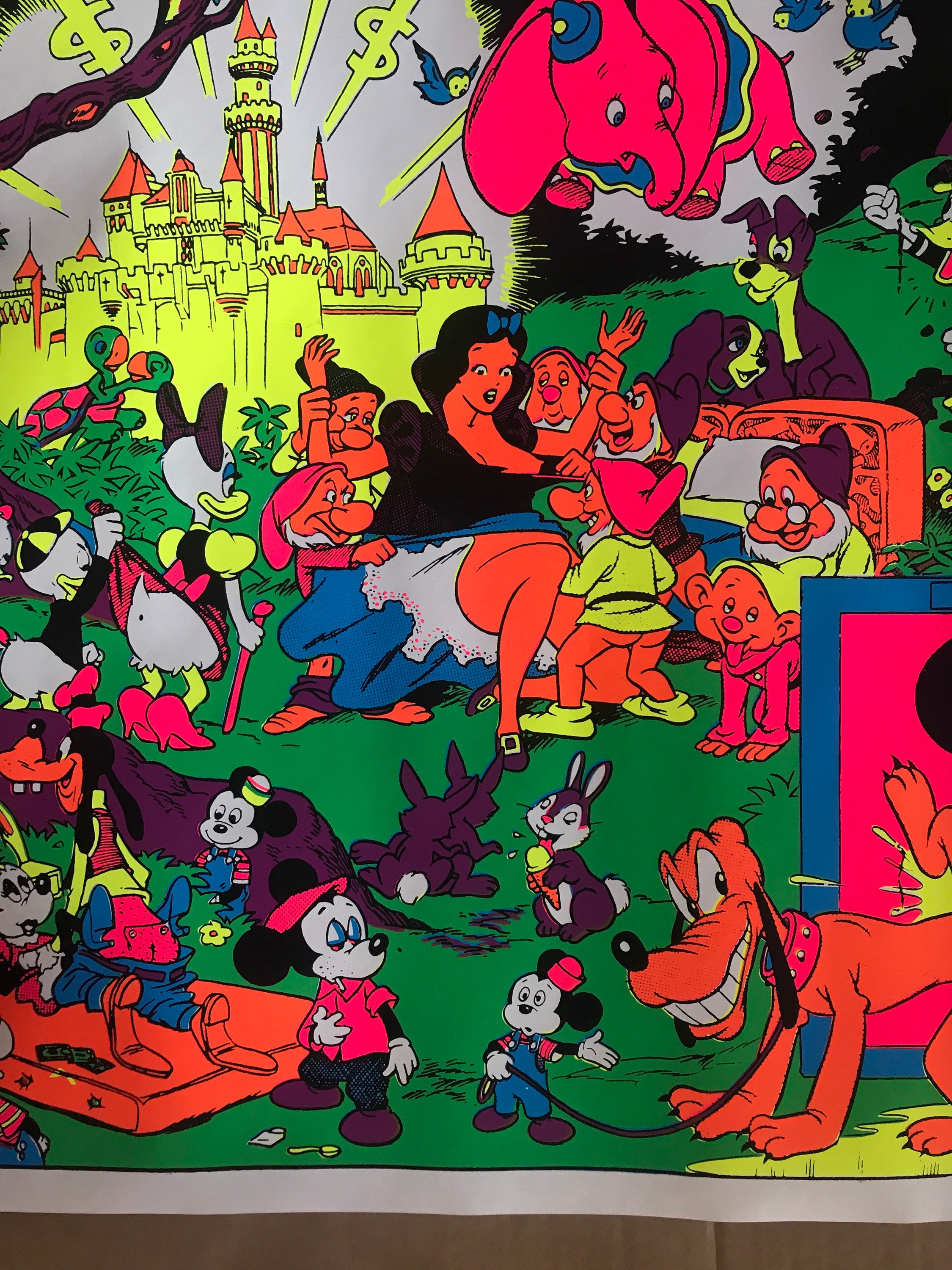 ヴィンテージ オリジナル 1970 年代 ディズニー キャラクター 乱