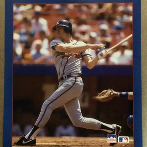 Cartel vintage original Atlanta Braves Dale Murphy Starline 1988 Béisbol Pin Up