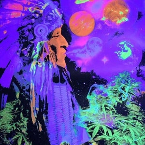 Póster De Magic Valley Blacklight – Costa Rica