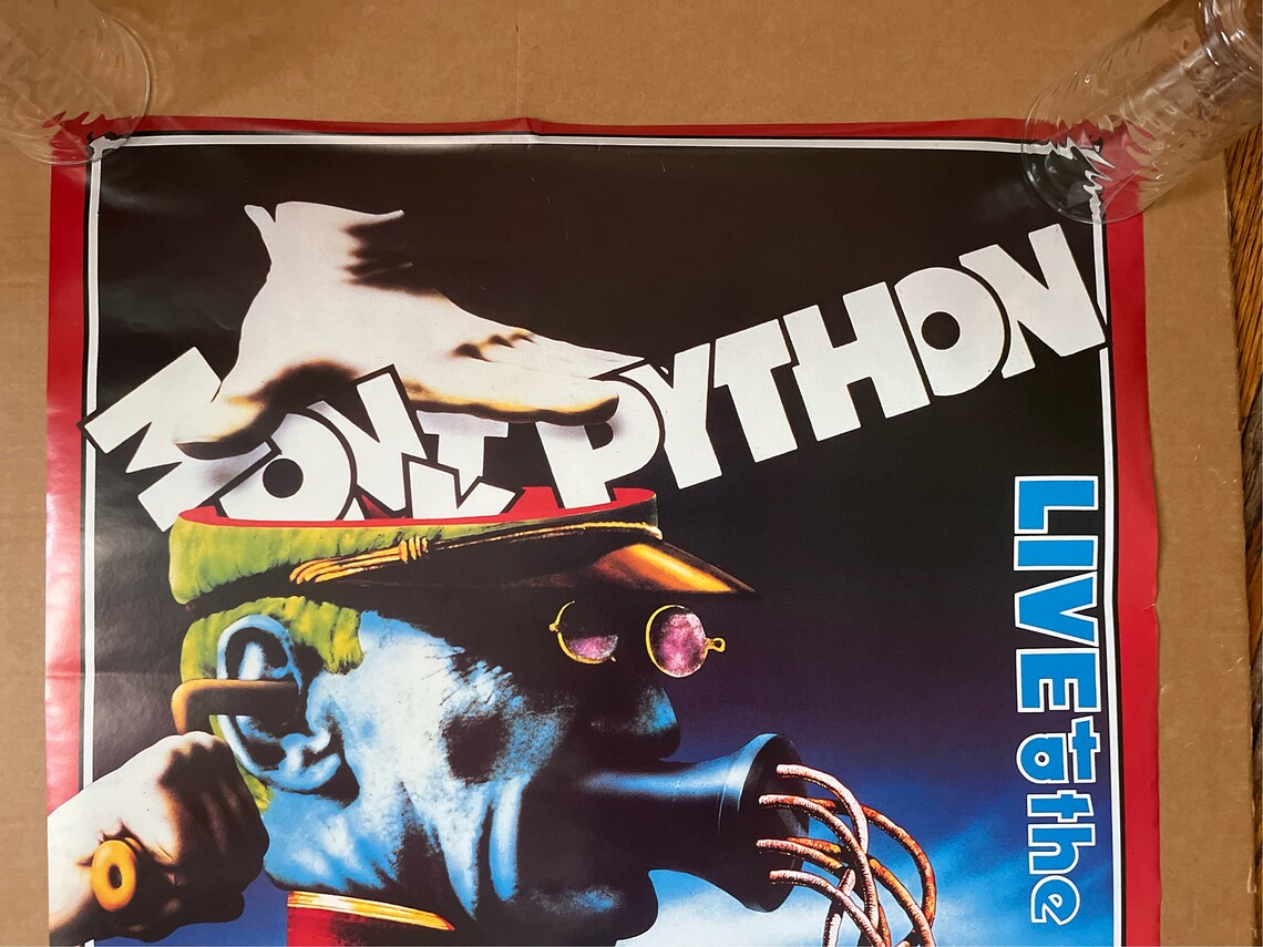 Vintage Poster Monty Python Live at the Bowl 1990s Print - Etsy