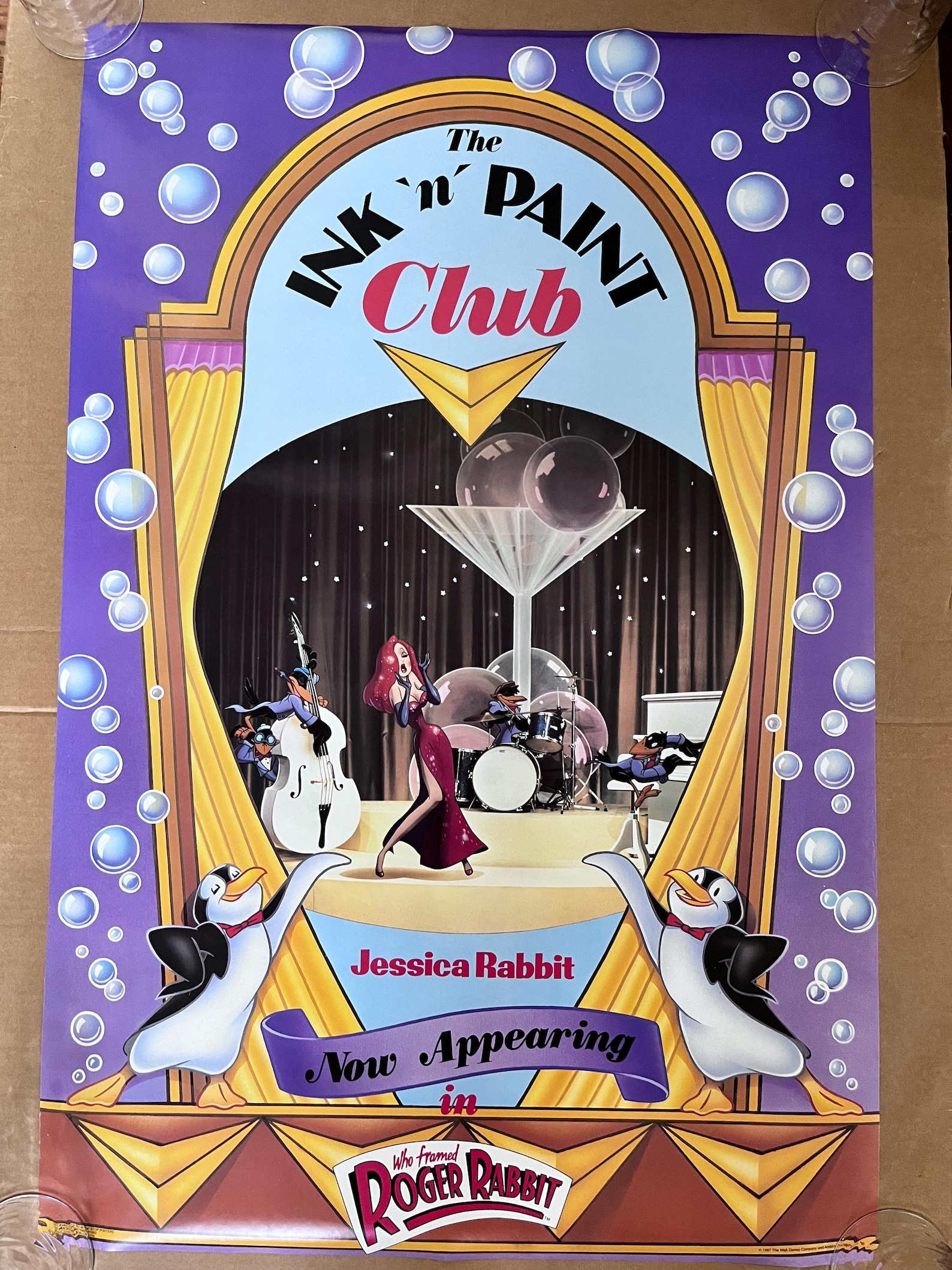 Jessica Rabbit Vintage Poster Who Framed Roger Rabbit Ink Paint Club - Etsy