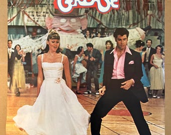 グリース 映画ポスター ダンス ジョン・トラボルタ オリビア