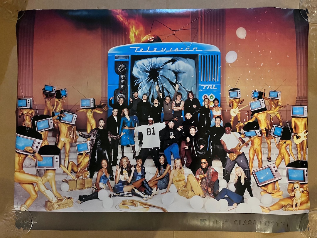 MTV Vintage Poster TRL Music Collage Artist Artists 2000s Hits