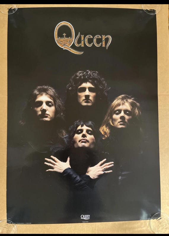 Queen Vintage Poster Group Shot Photograph Style 1990s - Etsy Canada