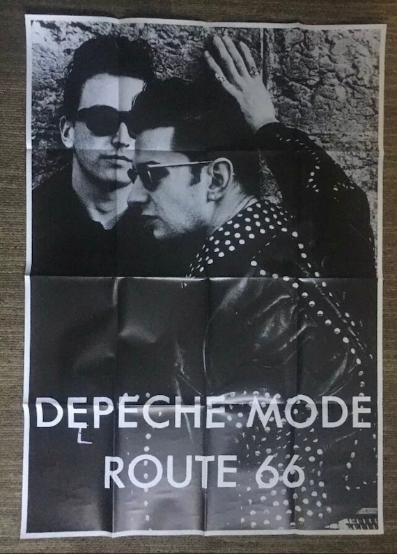 Original Vintage 1980s Depeche Mode Route 66 Music Memorabilia