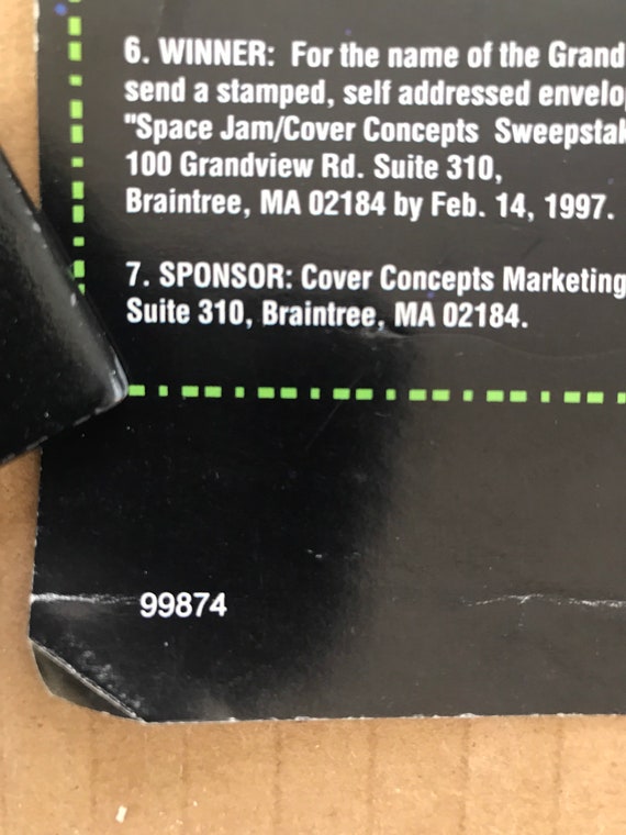 Vintage Original 1990s Get Ready to Jam Space Jam Movie Book Cover