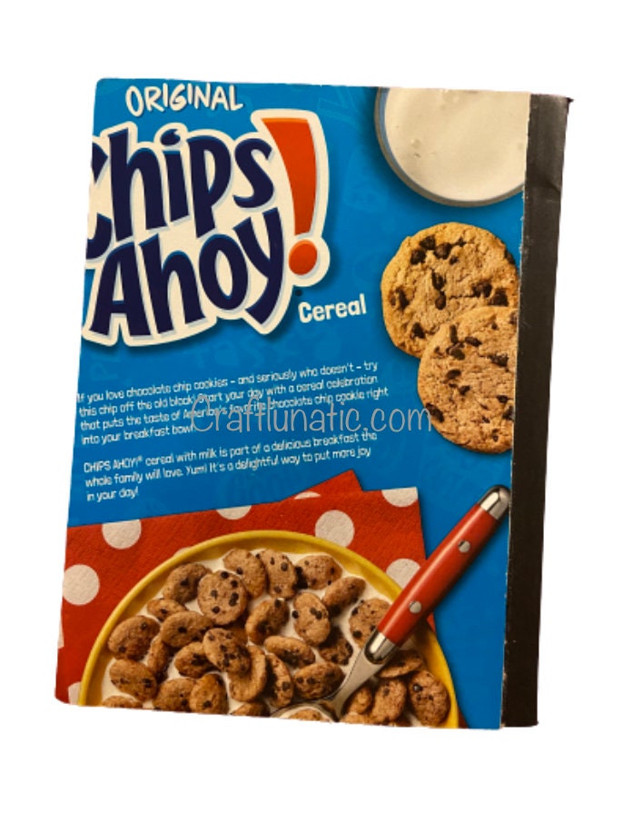 Chips Ahoy Cereal Box Notebook Etsy