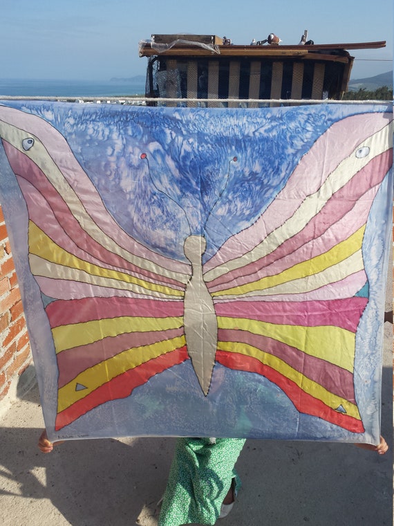 100% silk scarf vintage silk scarf