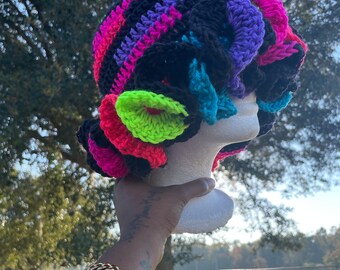 Crochet Ruffle Hat