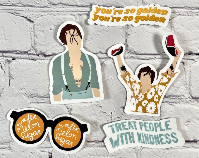 Harry Styles Sticker Pack | Water Bottle & Laptop Sticker - Etsy