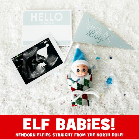 Elf Baby from the North Pole, Elf Baby to go with your shelf Elf, Shipping Now
