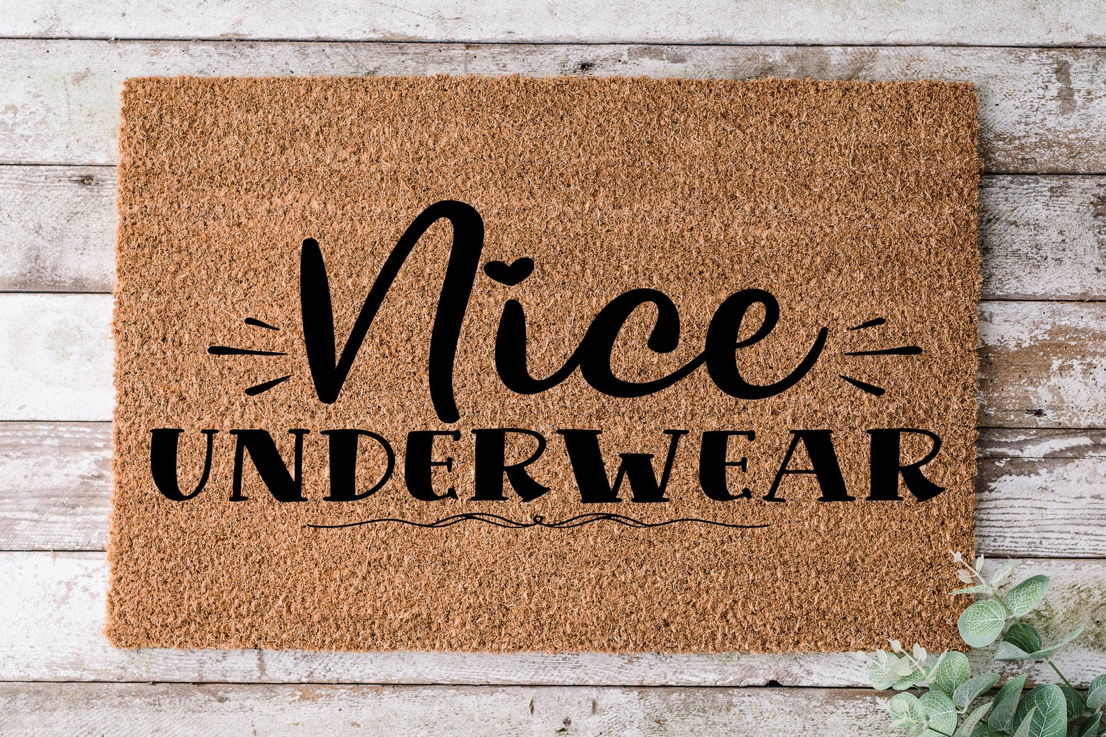 Nice Underwear Door mat Funny Doormat Wedding Gift Etsy