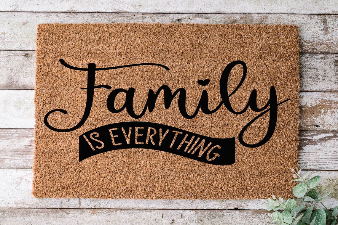 Family Is Everything Door mat Funny Doormat Wedding Gift Etsy