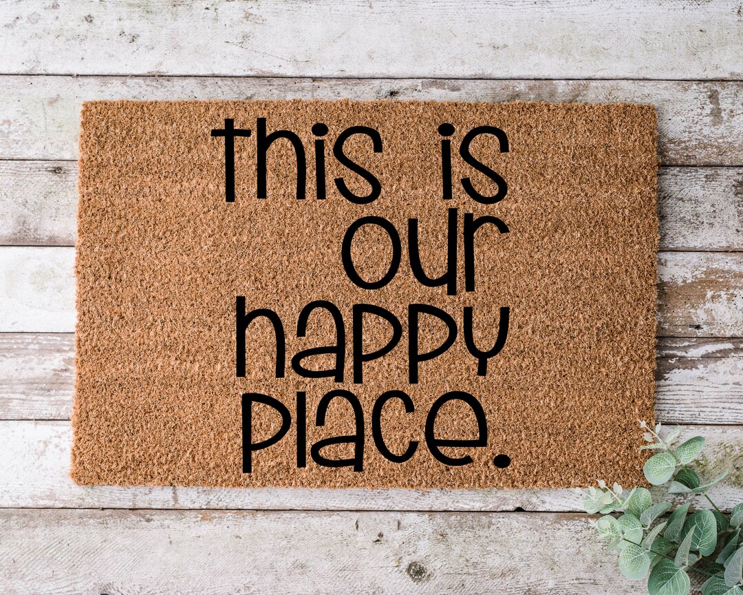 This is Our Happy Place Door Mat Funny Doormat Wedding Etsy UK