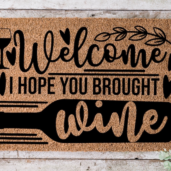 Wine Door Mat Etsy