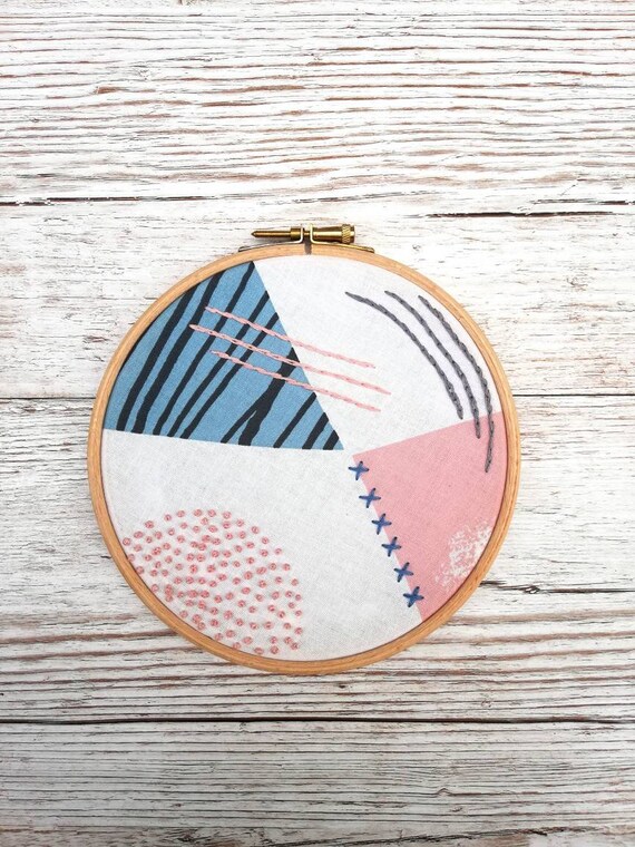 Abstract Hoop Embroidery Print | Wall Art | Home Decor | Abstract Art | Gift | Nursery | Kids Room