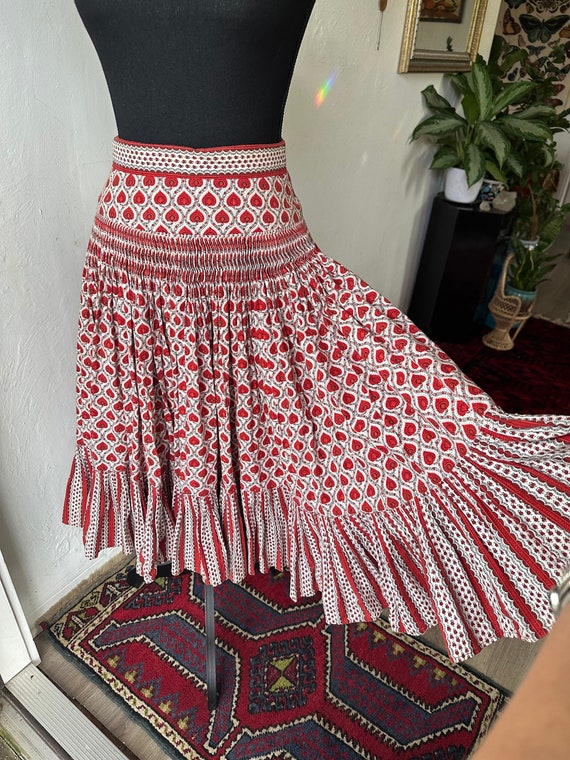 Vintage French Souleiado Skirt 1970s