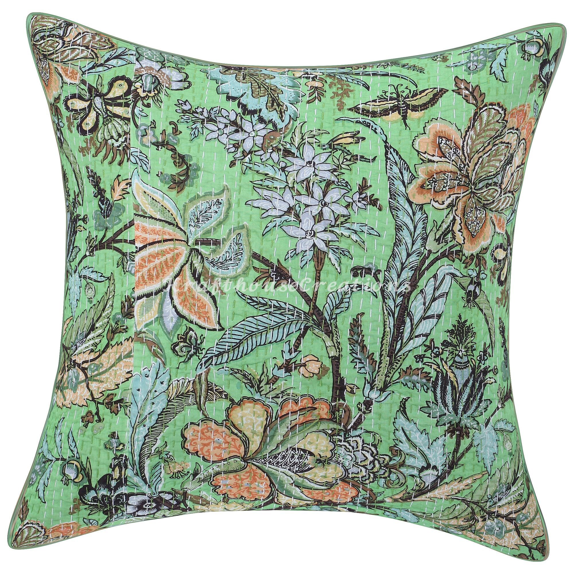 Boho Cushion Covers / Hand Crafted Floral Hand Embroidered Etsy