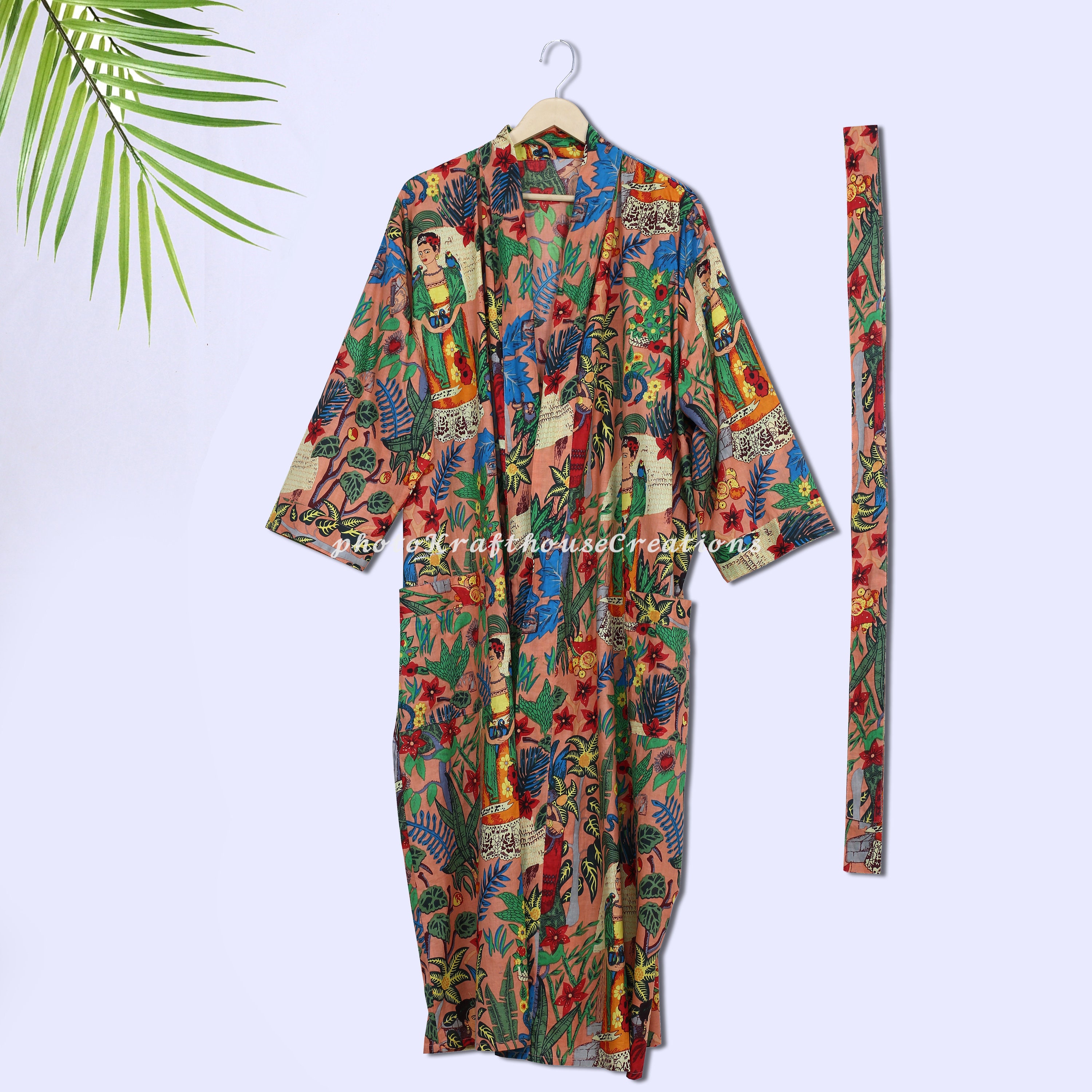 cotton sari robe