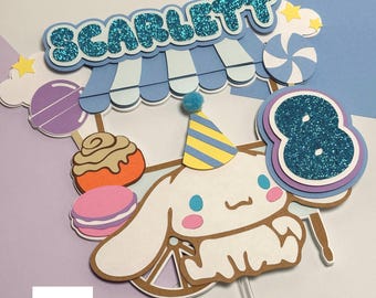 Décoration de gâteau personnalisée inspirée du Cinnamoroll