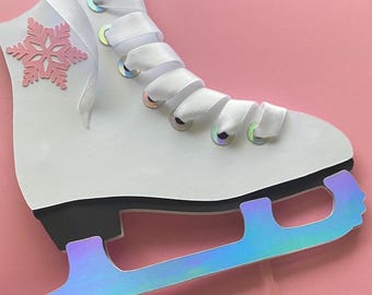 Décoration de gâteau personnalisée patinage sur glace
