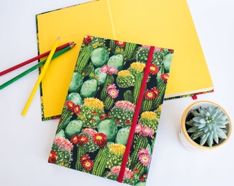 Carnet cartonné en tissu