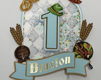 3D Oktoberfest inspired Custom Cake Topper Shaker