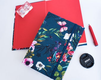 Carnet cartonné en tissu