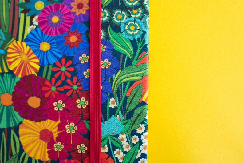 Handmade Hardcover Sketchbook Fabric Covered Notebook Etsy