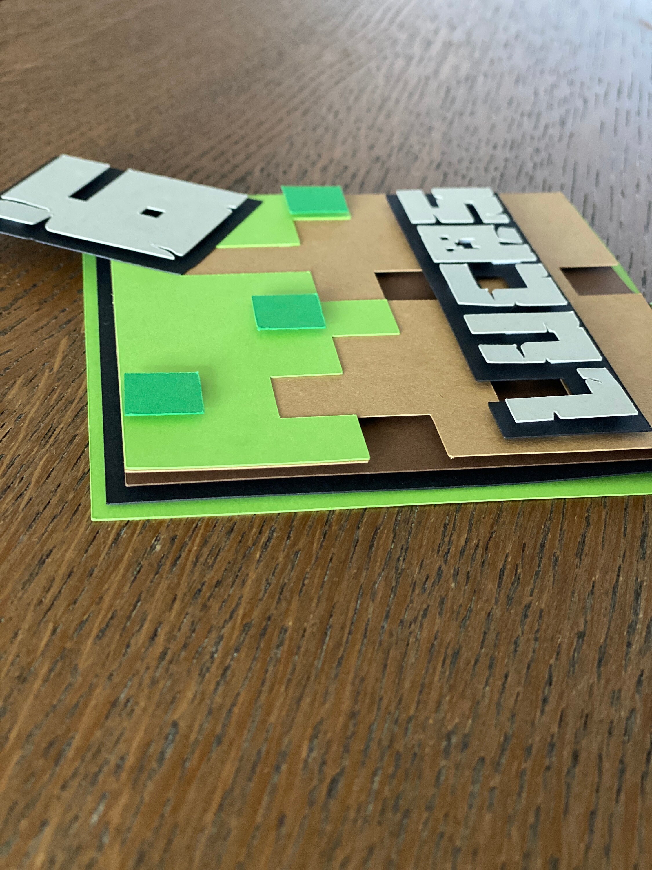 Personalized Minecraft Mini Topper