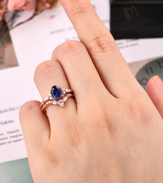 Custom Two-tone Diamond And Blue Sapphire Engagement Ring #102172 - Seattle  Bellevue | Joseph Jewelry