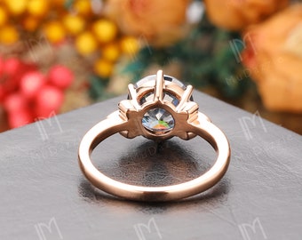 Anello Con Fascia Opalina Blu Fuoco Naturale Argento 7.5 - Italia - Foto 5